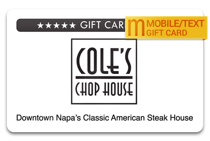 Order Gift Cards - Cole's Chop House, Classic American Steakhouse