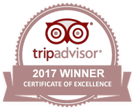 TrpAdvisor 2017 Winner - Certificate of Excellence